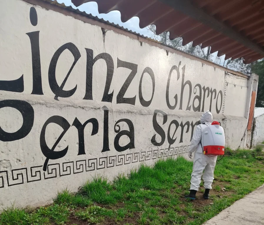 Trabajo de fumigación en sitio 2